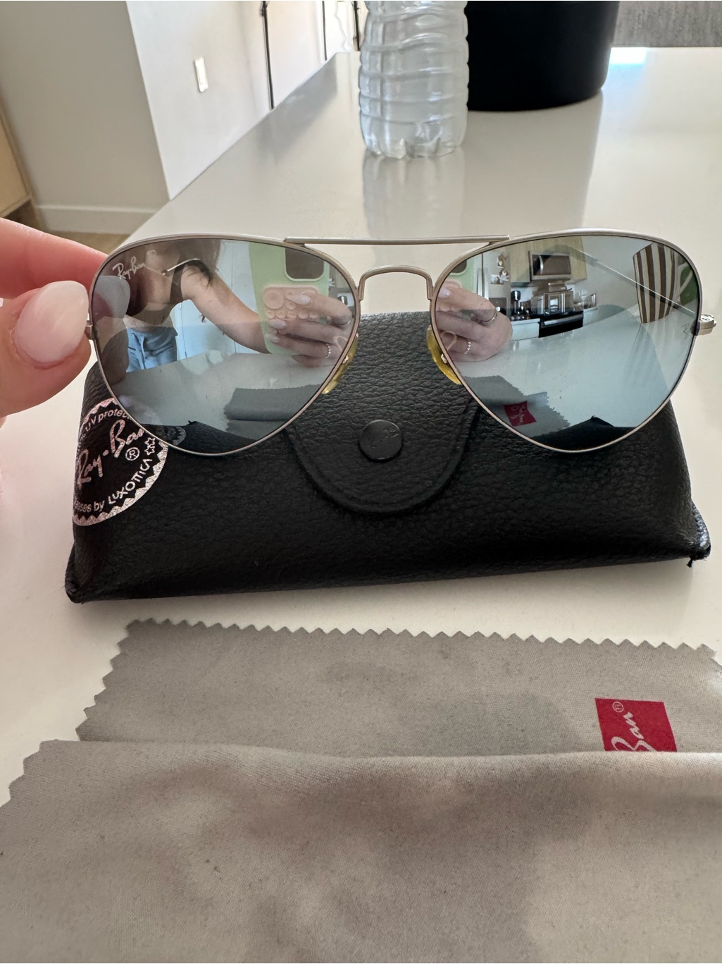 Mirrored Aviator RayBan Sunglasses